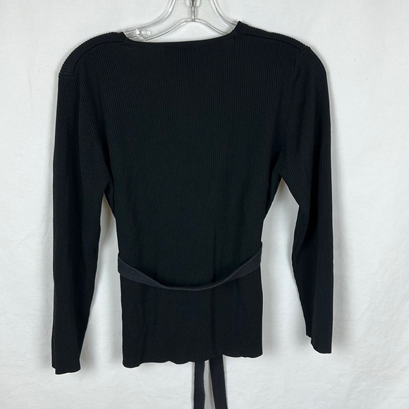 SML Sport black belted button-down cardigan, size PM - Picture 4 of 7